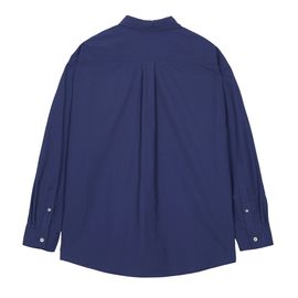 [Tripshop] TRIANGLE LOGO SHIRT-Unisex Street Loose Fit Simple Basic Shirt-Made in Korea